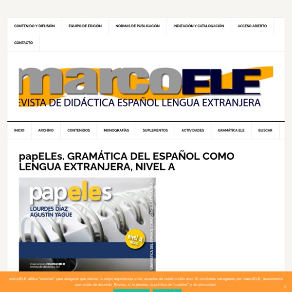 MarcoELE, revista de didáctica ELE, español lengua extranjera
