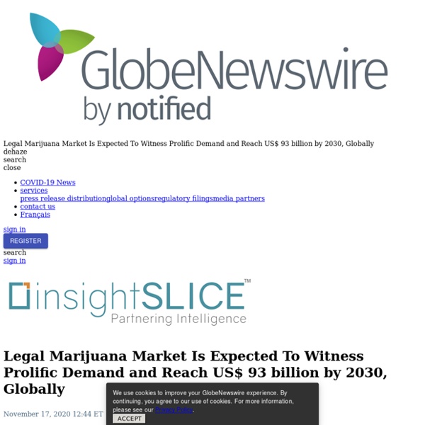 Legal Marijuana Market Is Expected To Witness Prolific