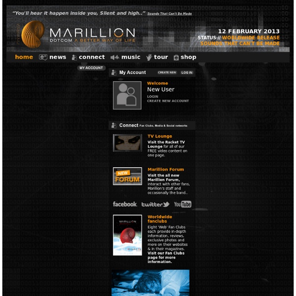 The Official Marillion Website