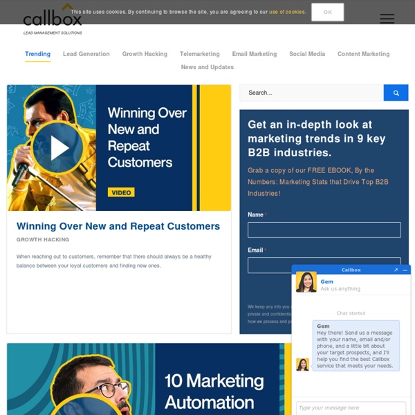 Callbox B2B Marketing Blog - Expert Advice on Lead Generation