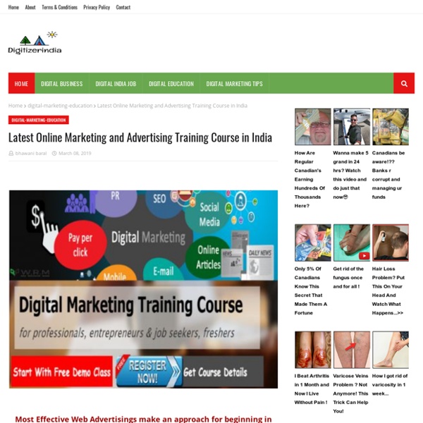 Latest Online Marketing and Advertising Training Course in India