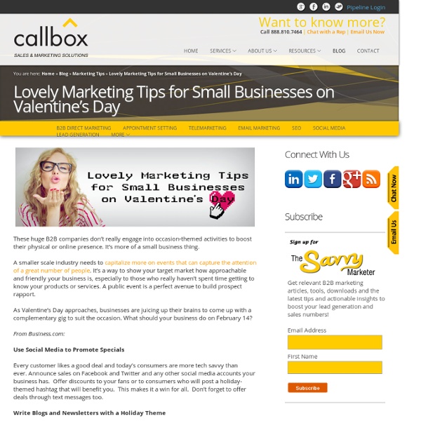 Lovely Marketing Tips for Small Businesses on Valentine’s Day