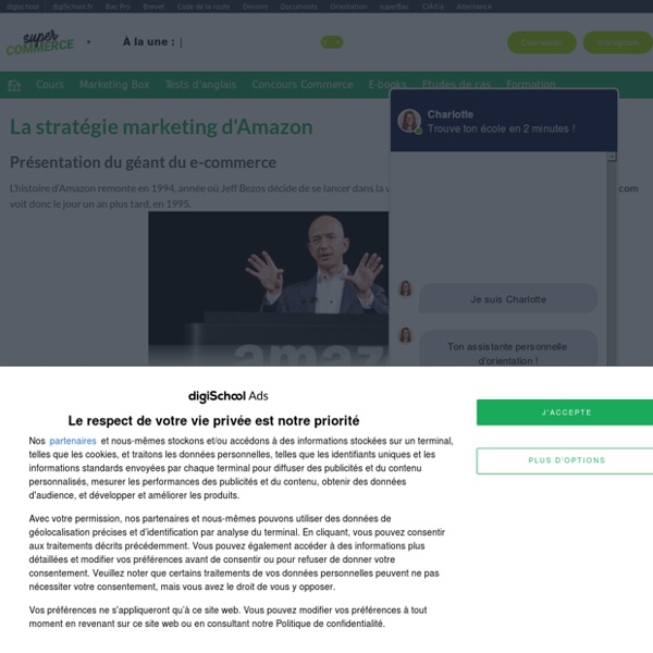Amazon : Etudes, Analyses Marketing et Communication de Amazon