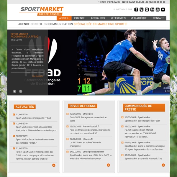 Agence Sport Market - Marketing Sportif & Conseil en Communication.