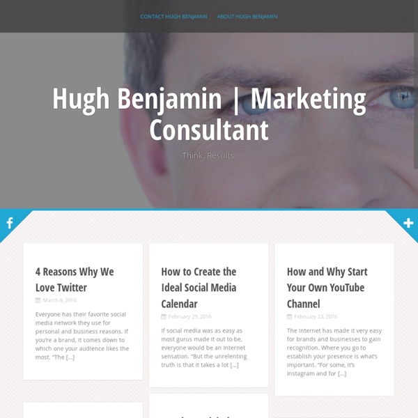 Digital Marketing Consultant - Hugh Benjamin