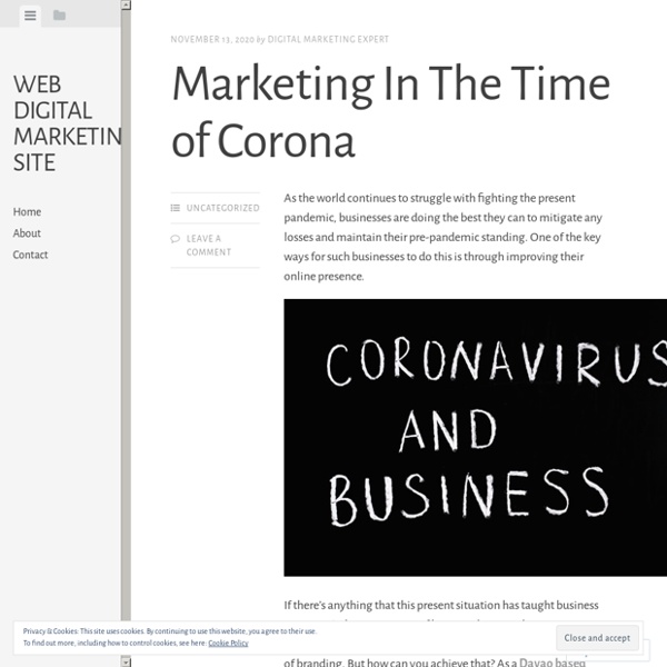 Marketing In The Time of Corona