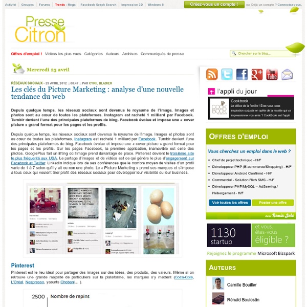 Les clés du Picture Marketing : analyse d'une nouvelle tendance du web - Aurora
