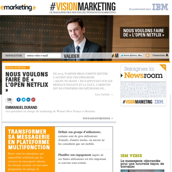 #Vision Marketing - Le magazine des nouvelles tendances marketing