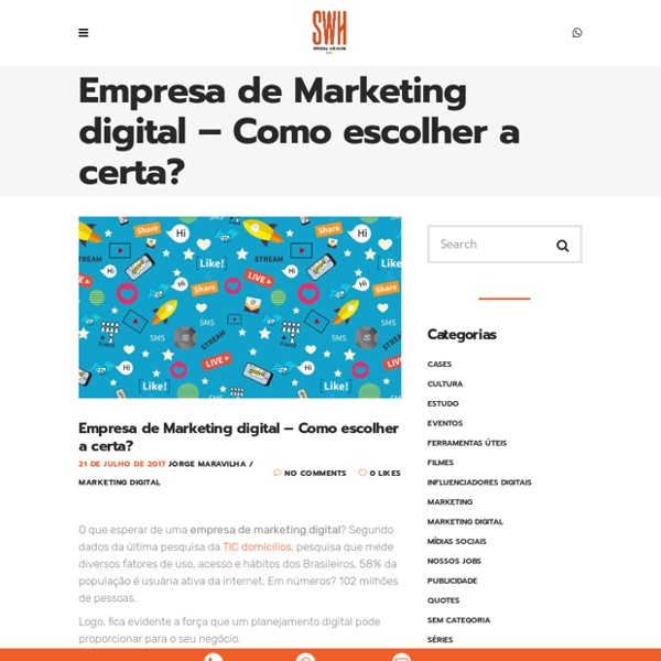 Empresa de Marketing Digital - Sensorial Planejamento Online