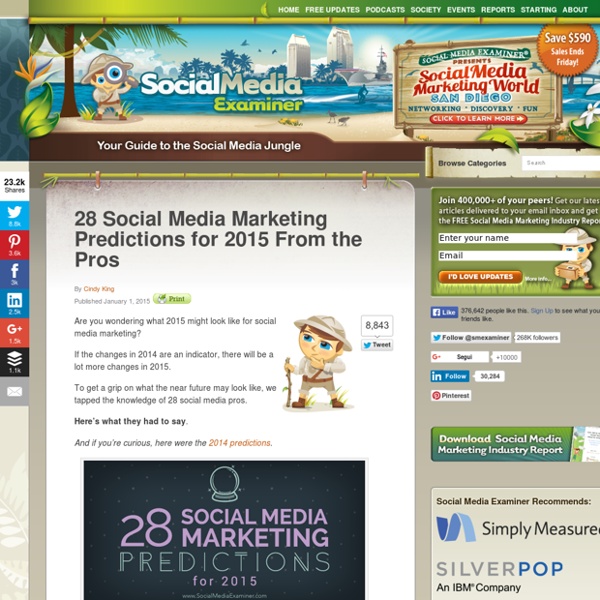 28 Social Media Marketing Predictions for 2015 From the Pros