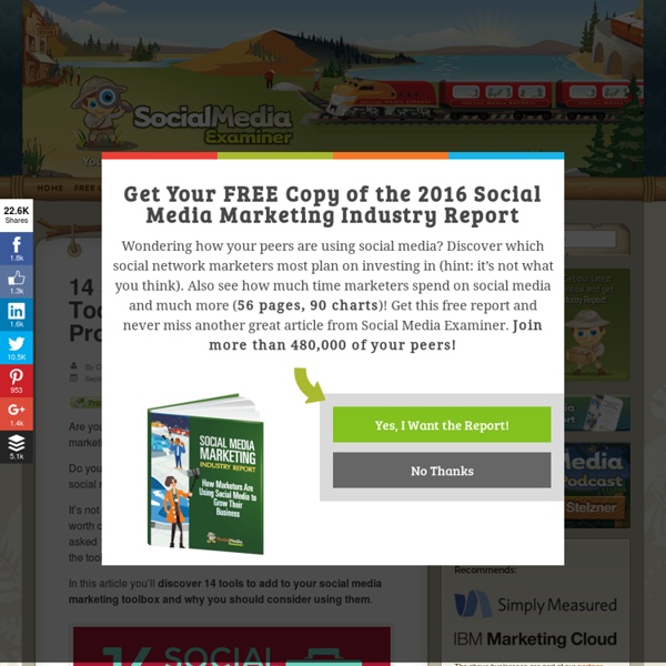 14 Social Media Marketing Tools Recommended by the Pros