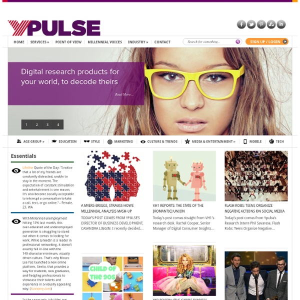 Ypulse: Youth Marketing, Youth Media, Youth Research, Youth Insights - teens, tweens & Generation Y (Gen Y)