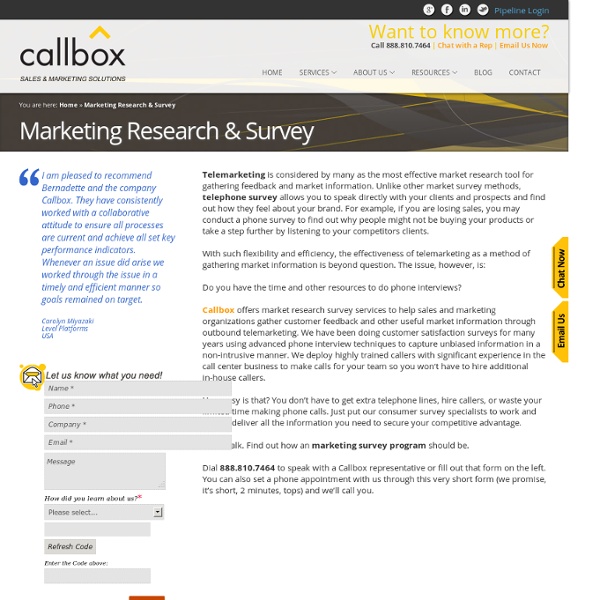 Marketing Research & Survey