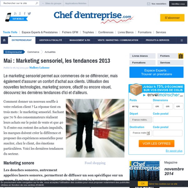 Marketing sensoriel : les tendances 2013