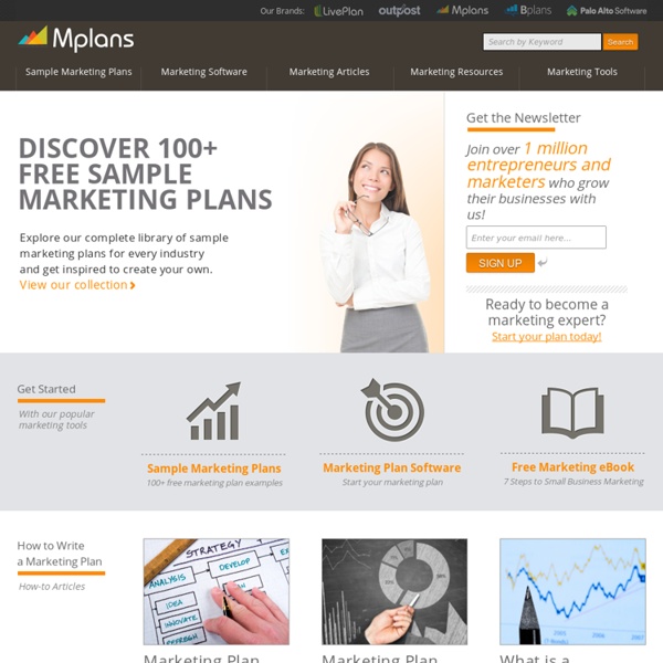 Marketing Plans & Marketing Strategy Guides - Mplans