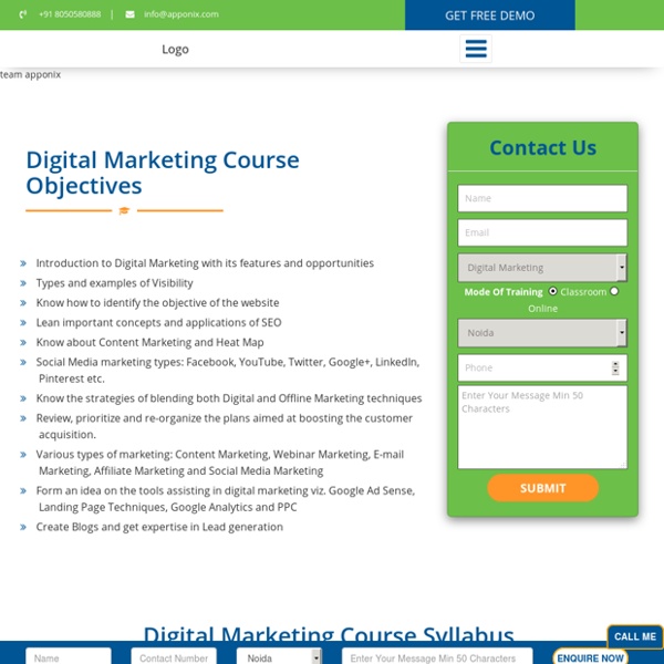 Digital Marketing Training in Noida - Job oriented Course, Lowest Fees