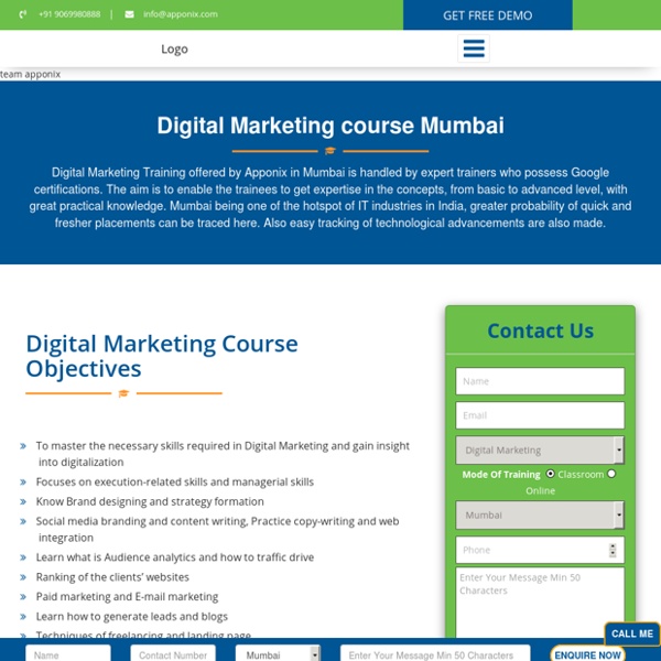 Digital Marketing Training in Mumbai - Job oriented Course, Lowest Fees