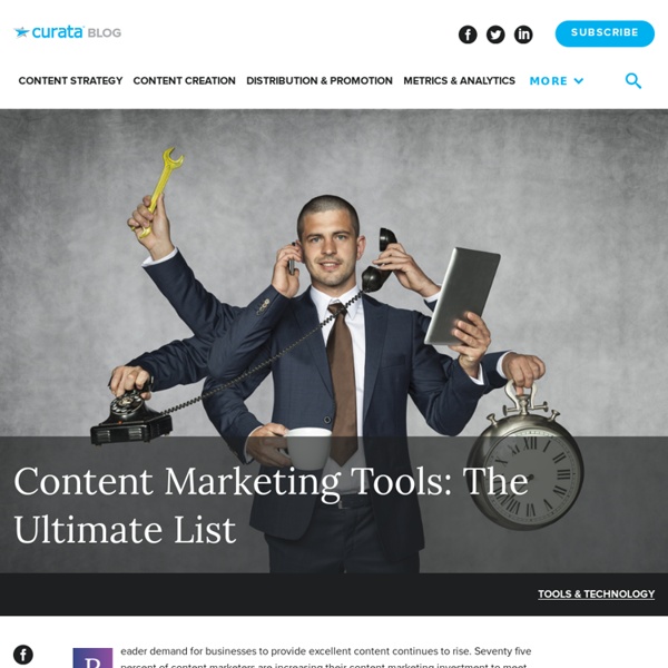 Content Marketing Tools: The Ultimate List - Content Marketing Forum