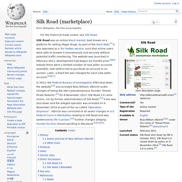 Silk Road (anonymous marketplace)