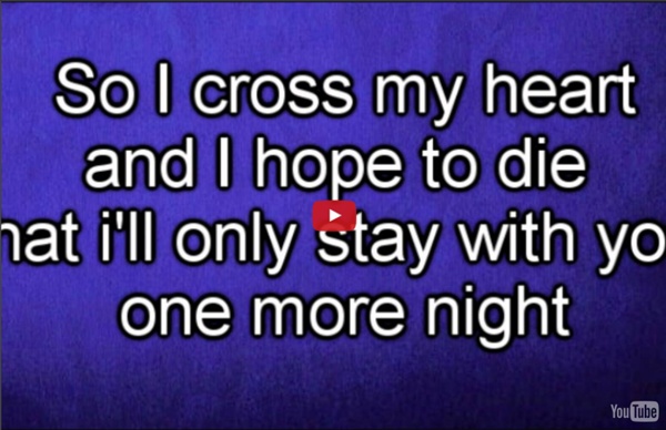 Maroon 5 - One More Night (Lyrics)