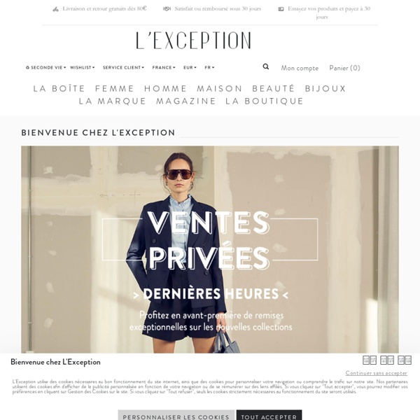 L'Exception - Boutique online de créateurs de mode français