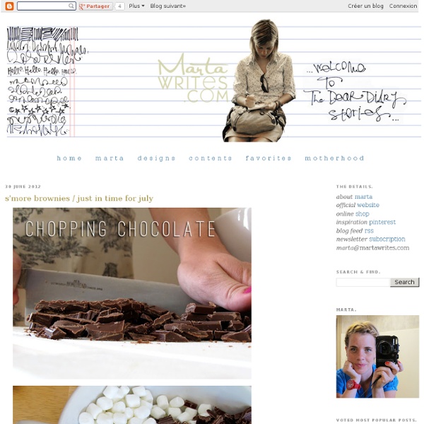 Marta writes: s'more brownies / just in time for july