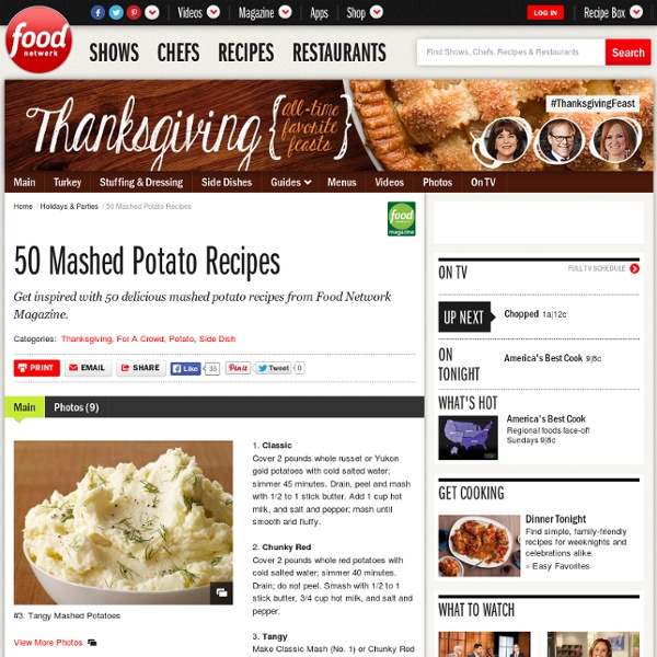 50 Mashed Potatoes : Recipes and Cooking