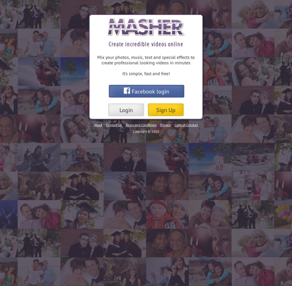 Masher - create free online video, photo and music mashups