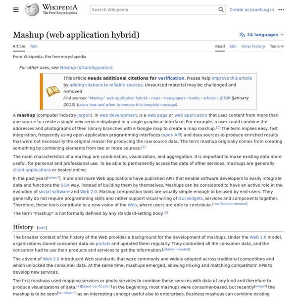 Mashup (web application hybrid)