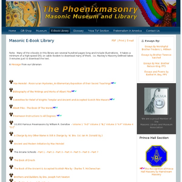Masonic E-Book Library