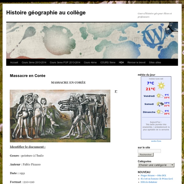 Histoire géographie au collège