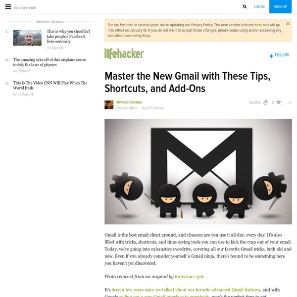 Master the New Gmail with These Tips, Shortcuts, and Add-Ons