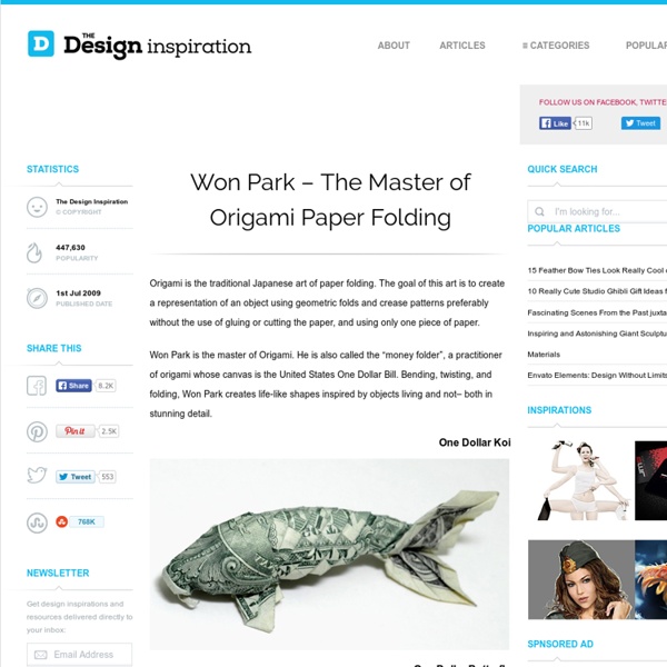 Won Park – The Master of Origami Paper Folding