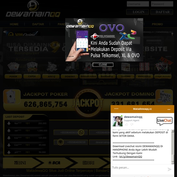 MataDewaQQ: Situs Judi Poker Online Terpercaya, BandarQ, DominoQQ
