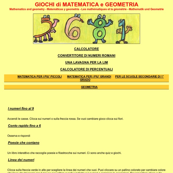 Matematica e geometria per bambini