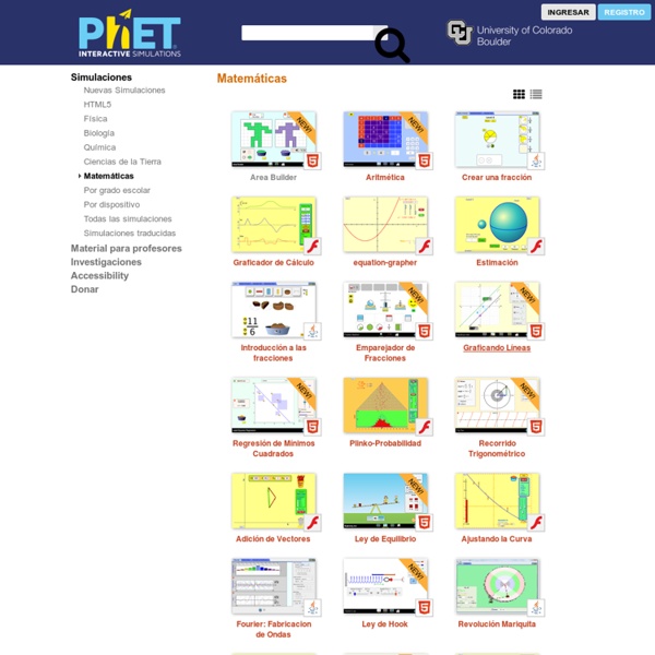 Matemáticas - Simulaciones PhET