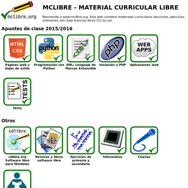 Material Curricular Libre - www.mclibre.org