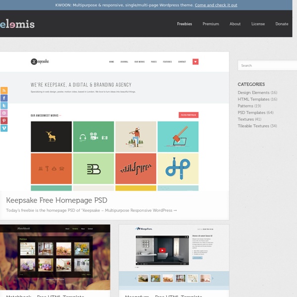 Raw Materials for Design and Premium Wordpress Themes
