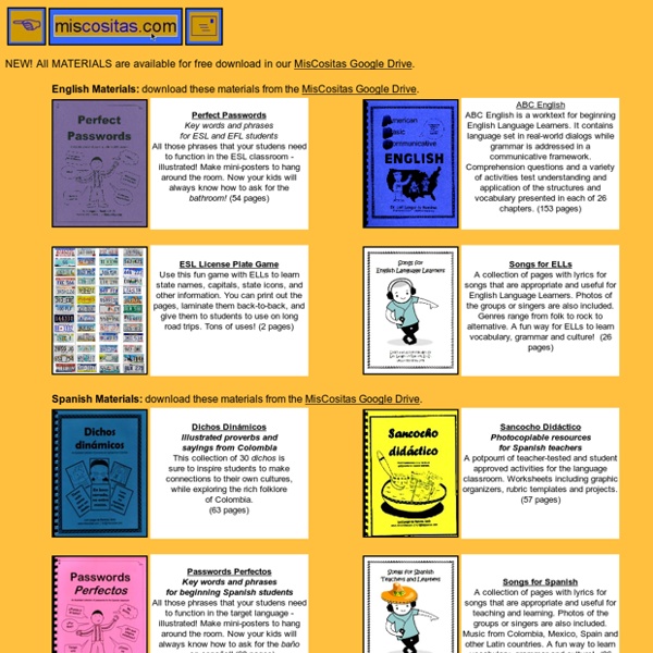 Materials and resources for language teachers