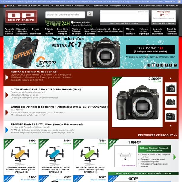 Matériel photo : appareils photo numériques, réflex, jetables, objectifs, trépieds, compacts... achat vente prix discounts