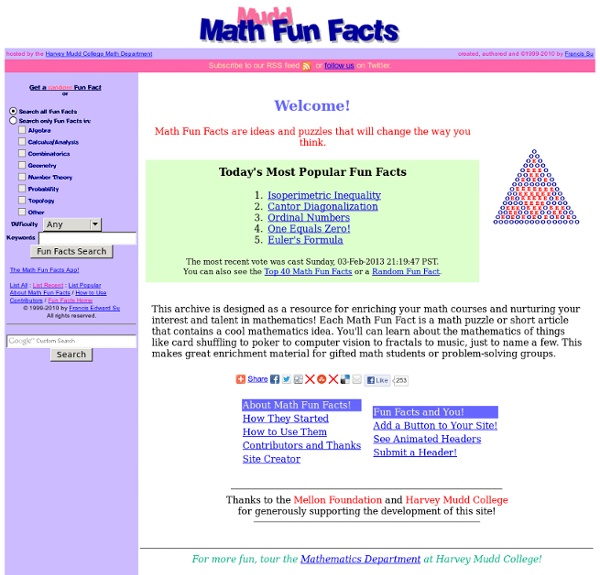 Math Fun Facts!
