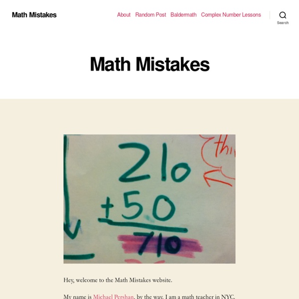 Math Mistakes