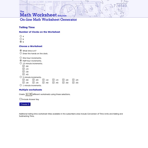 The Math Worksheet Site.com