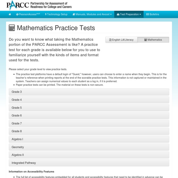 Mathematics Practice Tests