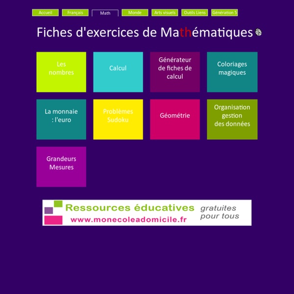 Mathématiques GS CP CE1 - Fiches exercices Les coccinelles : numération - opération - problème - géométrie - mesure - tableaux