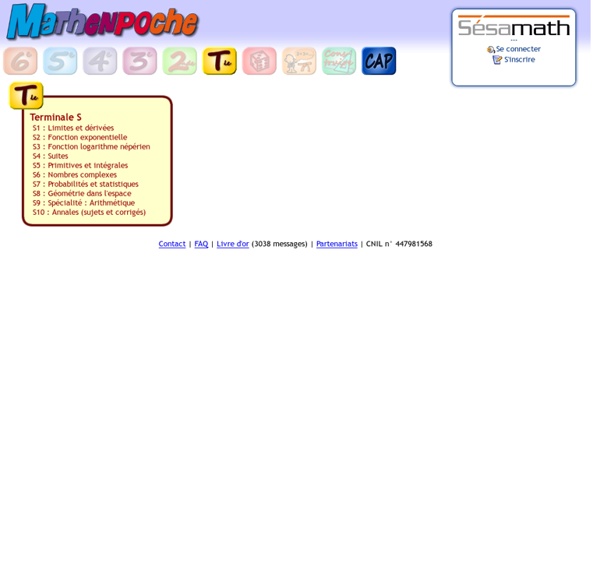 Mathenpoche - Jeux et soutien en mathématiques
