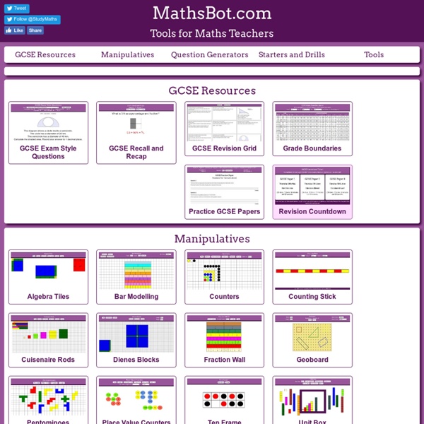 MathsBot.com - Tools for Maths Teachers