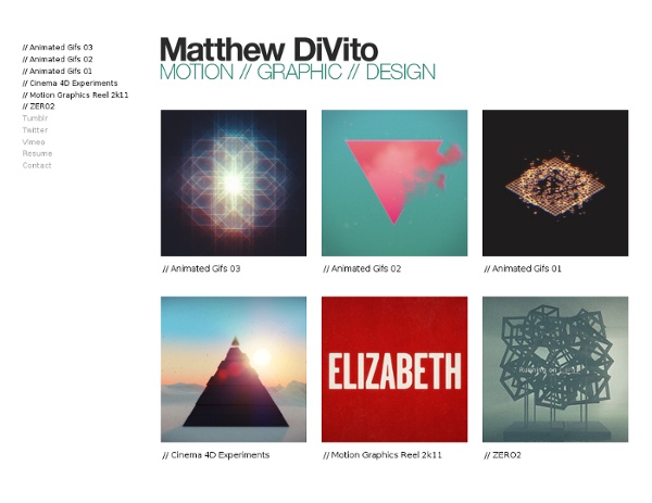 Matthew DiVito // MOTION // GRAPHIC // DESIGN