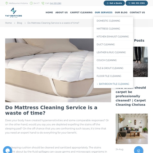 Mattress cleaning service