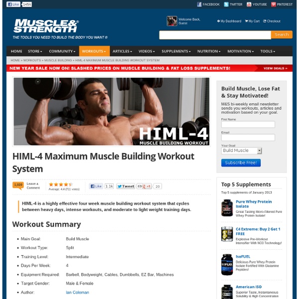 HIML-4 Maximum Muscle Building Workout System